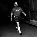 Mike running: 1986